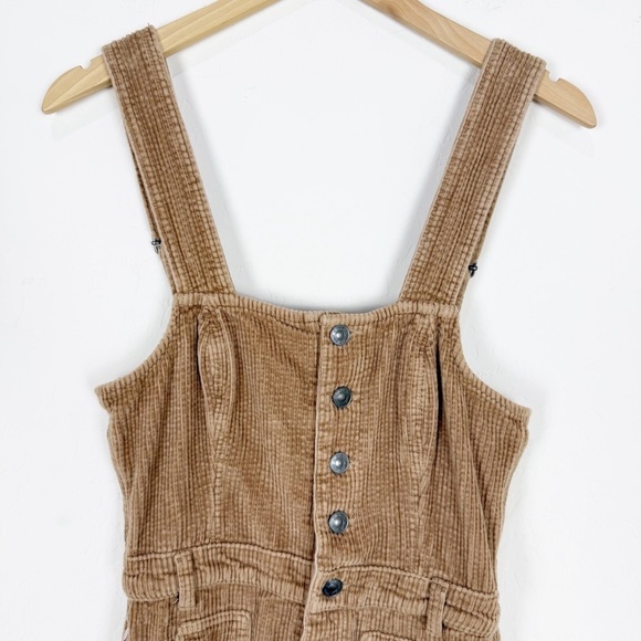Aerie Textured Corduroy Kick Flare Overalls - Picture 5 of 11